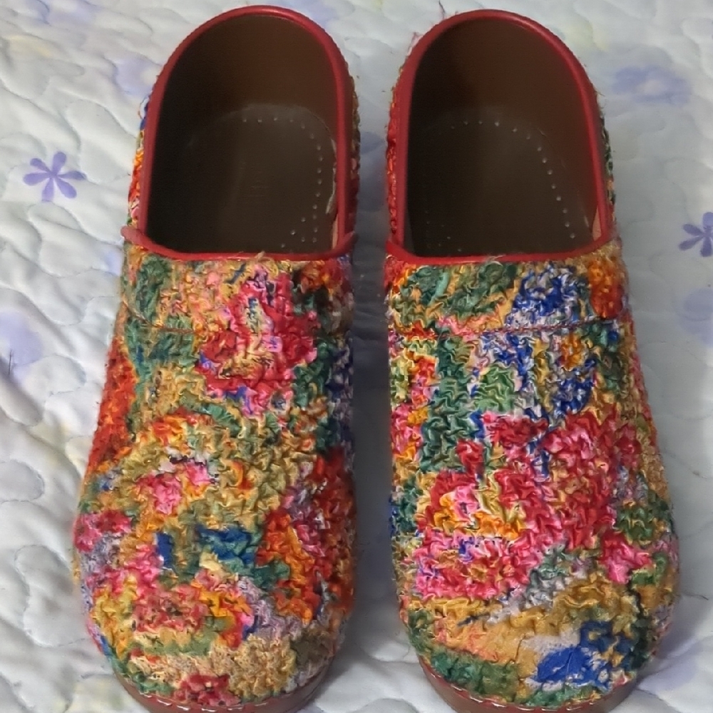 Sanita Multicolor Knit Clogs